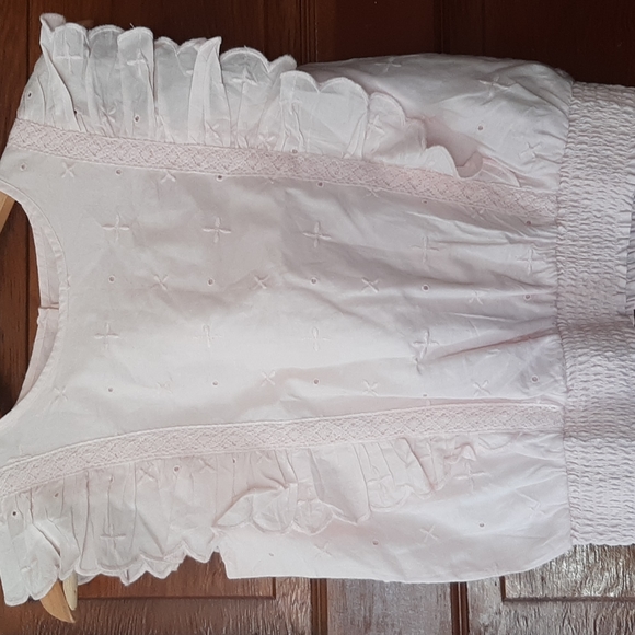 GAP Other - Nwt Gap Sweet Pink Eyelet Flutter Sleeve Top